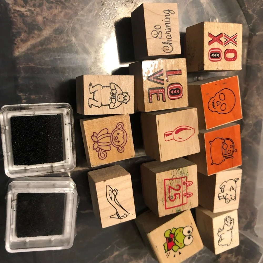 Stampin Up Fun Favorites Stamp Set of 12 Hostess of different set as shown